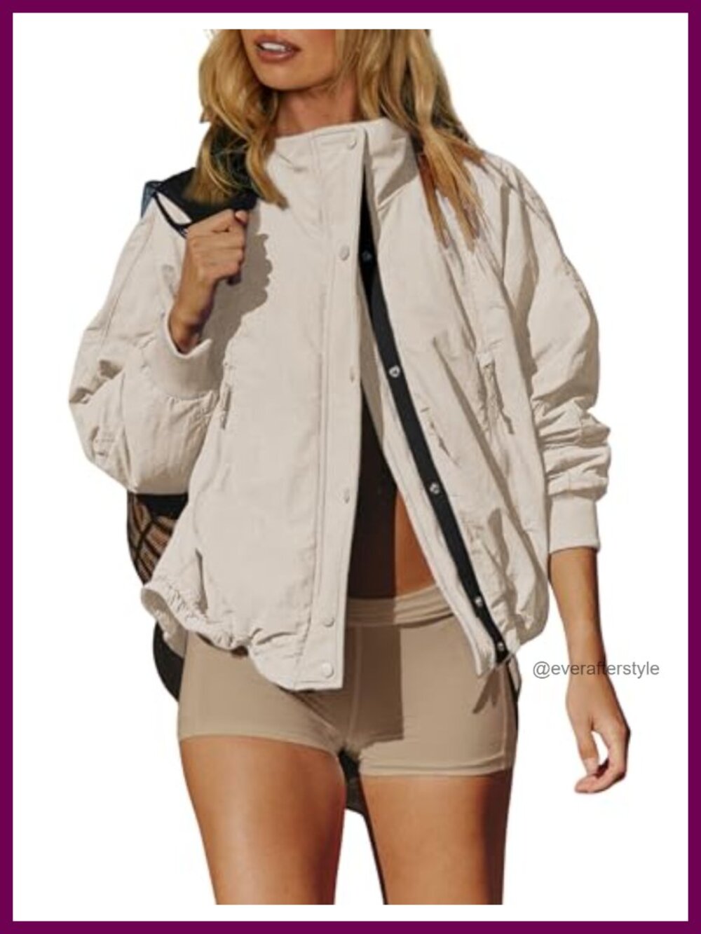 Waterproof Fleece Lined Windbreaker Jacket Zip Front Pockets